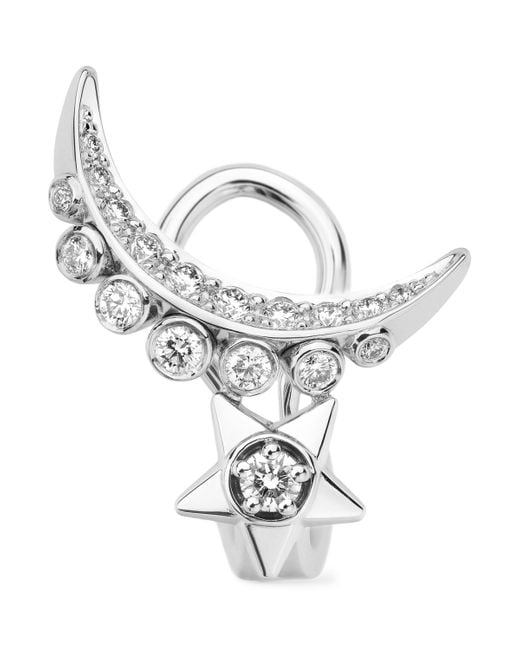 Chanel Metallic Comète Lune Single Earring