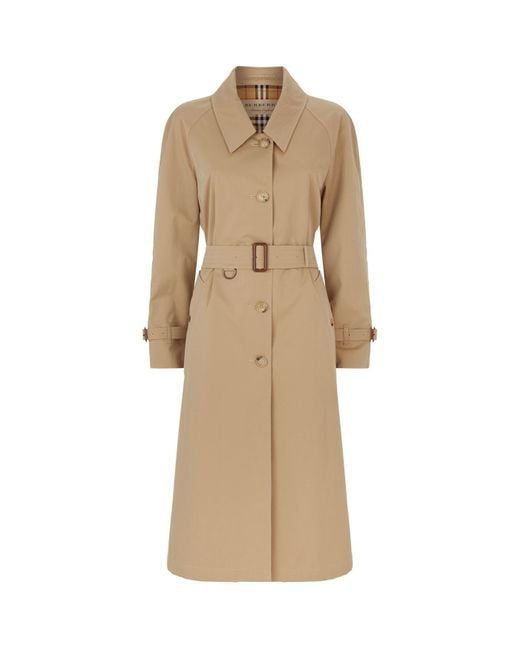 Burberry Crostwick Trench Coat in Yellow | Lyst