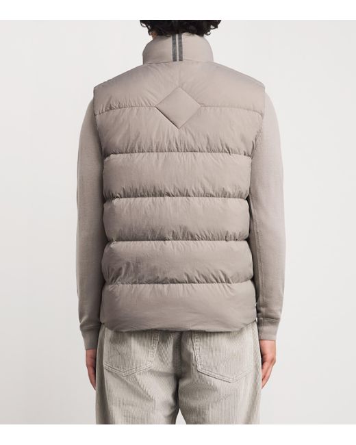 Canada Goose Gray Down Enduraluxe Packable Crofton Gilet for men