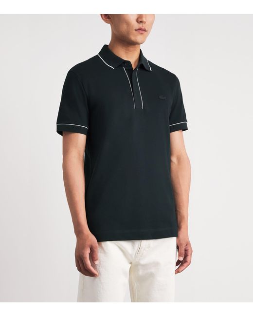 Lacoste Black Cotton Original Polo Shirt for men