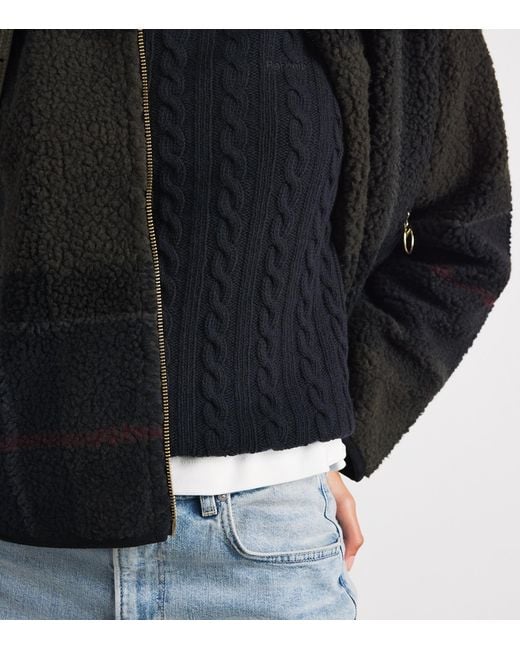 Barbour Blue Wool-Cotton Ambleside Rollneck Sweater