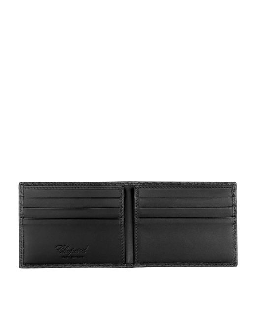Chopard Black Classic Racing Bifold Wallet for men