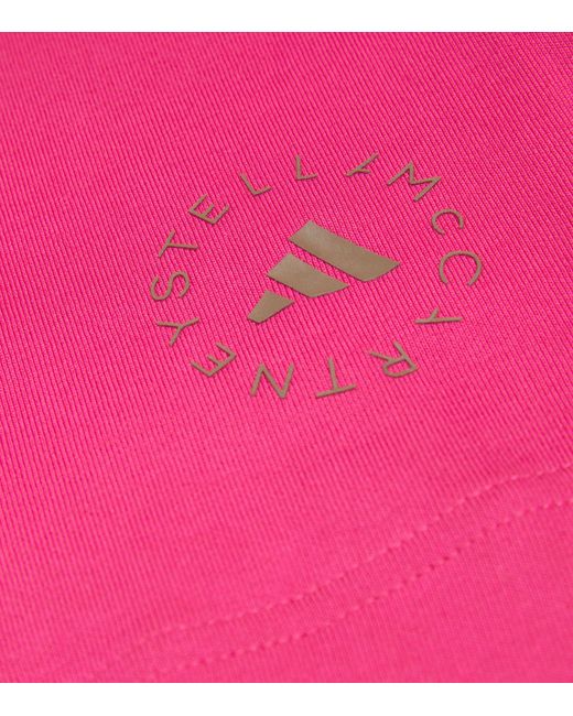 Adidas By Stella McCartney Pink Logo Tank Top