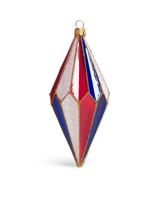 Harrods Red Rhombus Tree Decoration