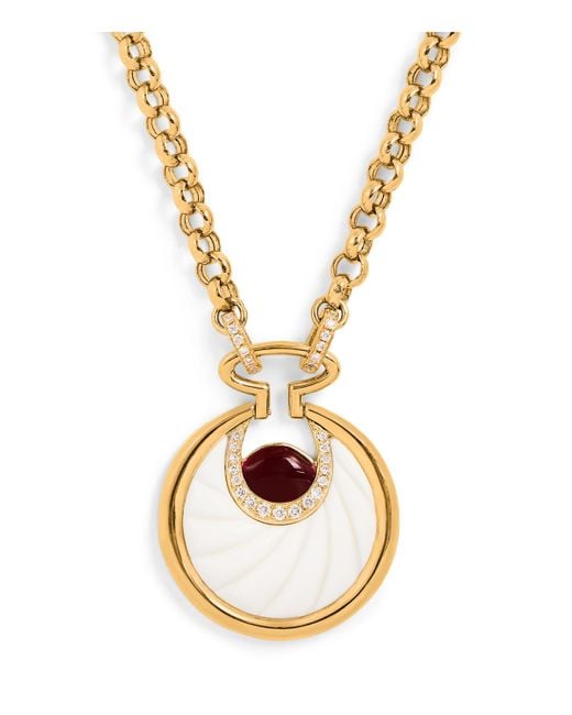 L'Atelier Nawbar Metallic Diamond And Onyx Circus Lot N*91 Necklace