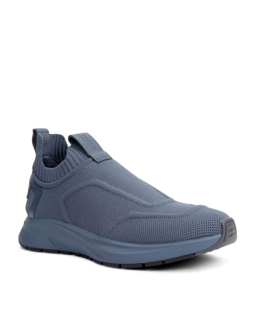 Zegna Blue Techmerino Wool Sneakers for men