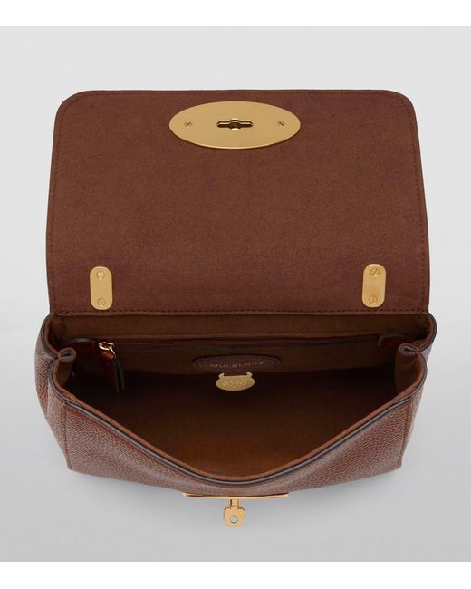 Mulberry Brown Lily Grained-leather Shoulder Bag