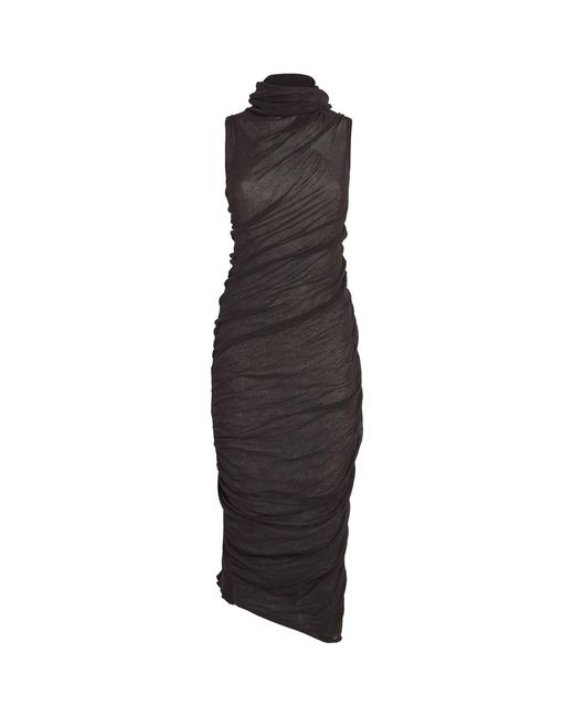 Issey Miyake Black Rollneck Ambiguous Dress