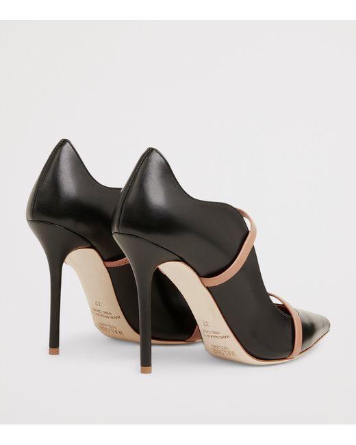Malone Souliers Black Leather Maureen Pumps 100