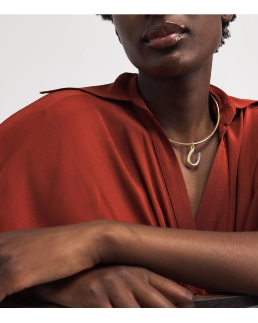 Jade Trau Metallic 3.0 Plié Collar Necklace