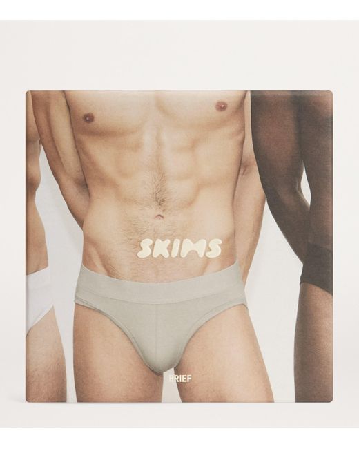 Skims Black Stretch Briefs for men