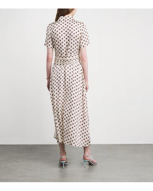 Claudie Pierlot White Floral Maxi Shirt Dress