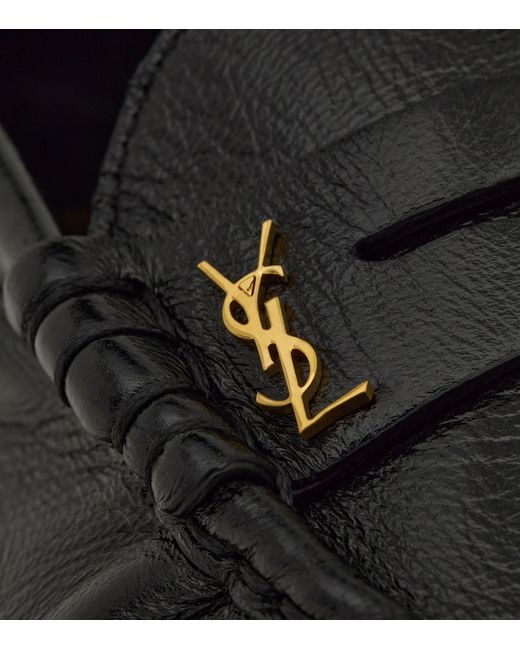 Saint Laurent Black Flat Shoes for men