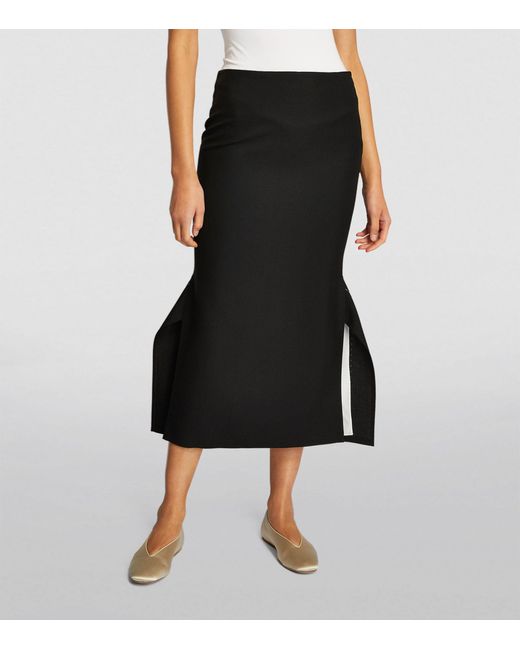 The Row Wool-mohair Ankle-length Patillon Pencil Skirt in Black | Lyst