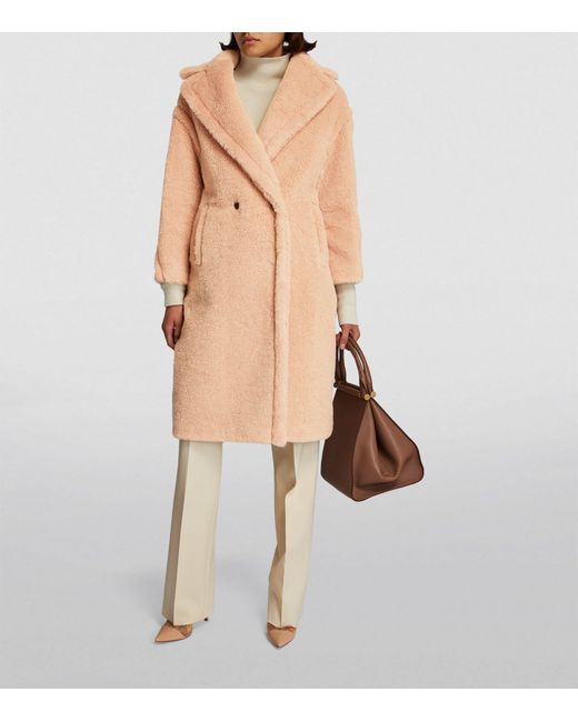 Max Mara Teddy Bear Icon Coat in Natural Lyst UK