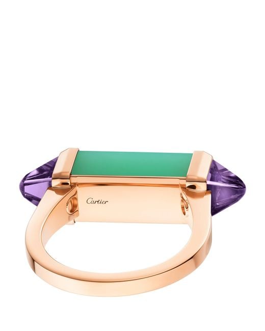 Cartier Green Amethyst And Chrysoprase Les Berlingots De Ring