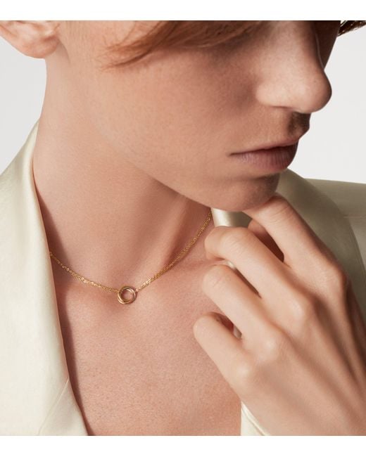 Cartier Metallic Mini Mixed Trinity Necklace