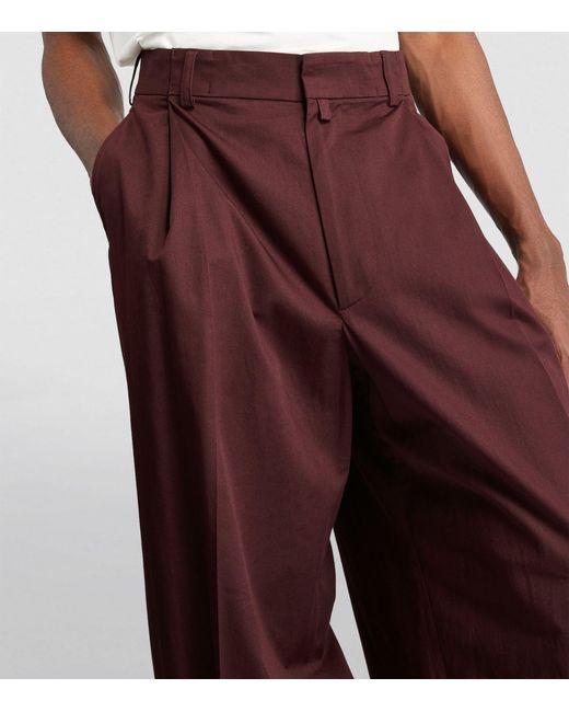 Dries Van Noten Purple Piers Wide-leg Tailored Trousers for men