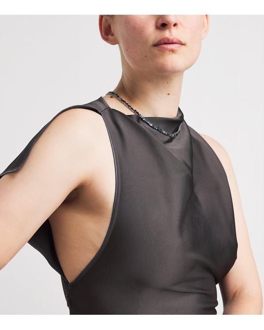 Suzanne Kalan Metallic And Sapphire Bold Tennis Necklace