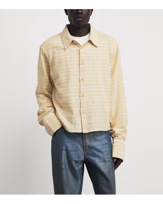 424 Natural Cotton-Blend Stripe Shirt for men