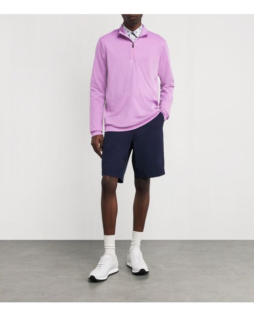 Kjus Purple Kallen Quarter-Zip Sweatshirt for men