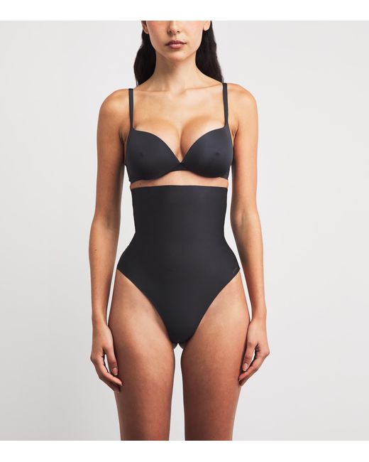 Skims Black Body Core Sculpt High-Waist Thong