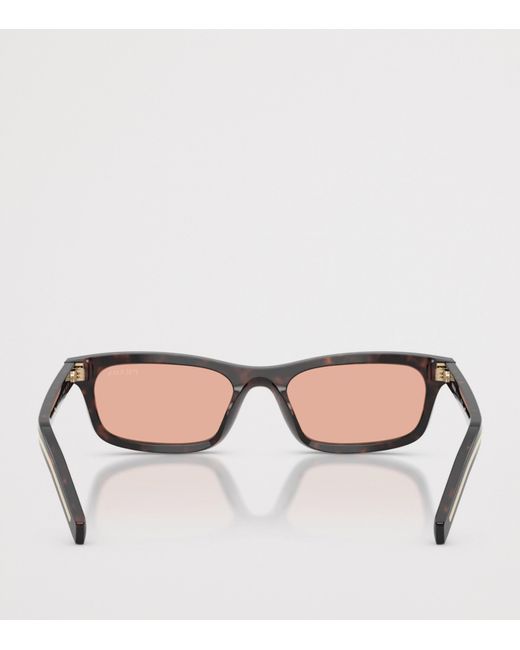 Prada Brown Acetate Pillow Sunglasses
