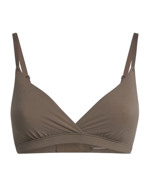Skims Gray Fits Everybody Crossover Bralette