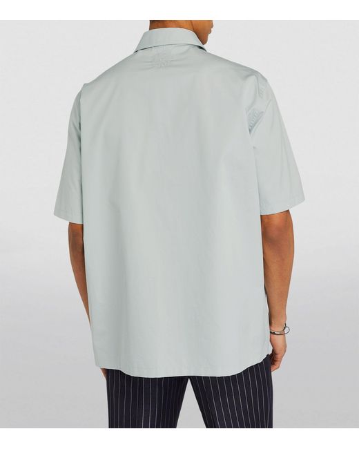 Off-White c/o Virgil Abloh Gray Heavy-cotton Bowling Shirt for men