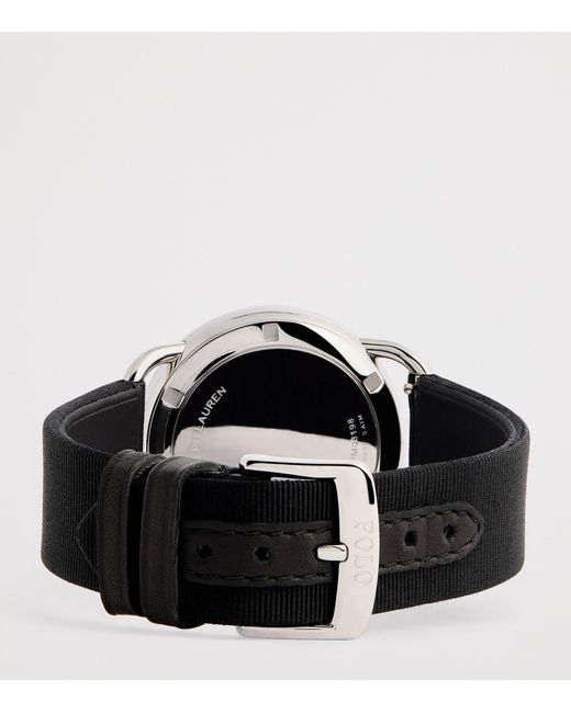 Polo Ralph Lauren Black Stainless Steel Martini Tuxedo Polo Bear Watch for men