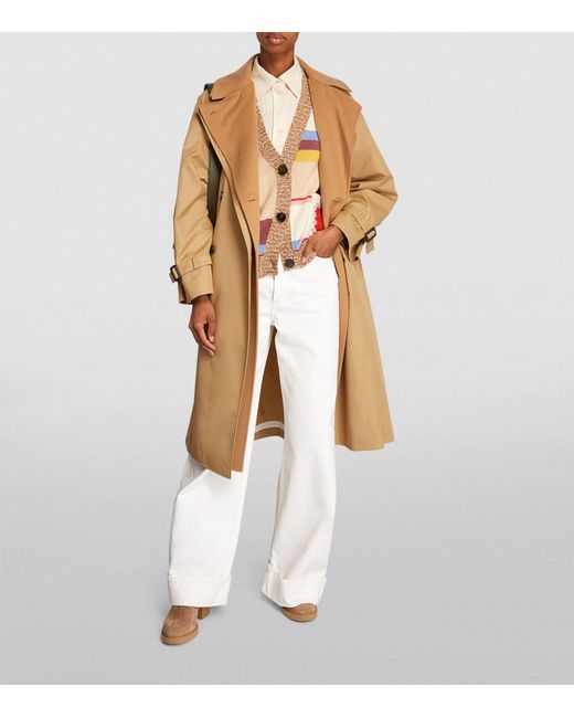 Weekend by Maxmara Natural Layered Belted Trench Coat