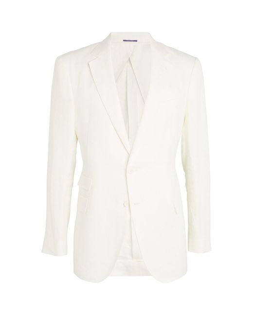 Ralph Lauren White Ralph Lauren Label Linen Kent Blazer for men