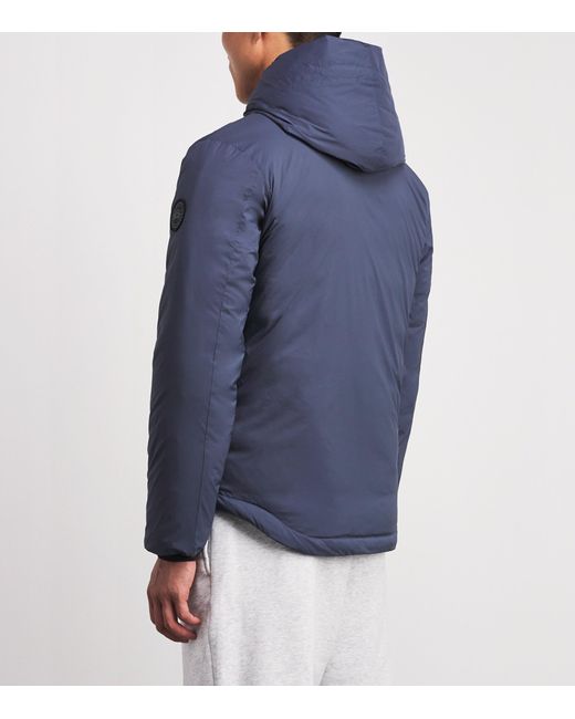 Canada Goose Blue Down Lodge Hooded Jacket for men