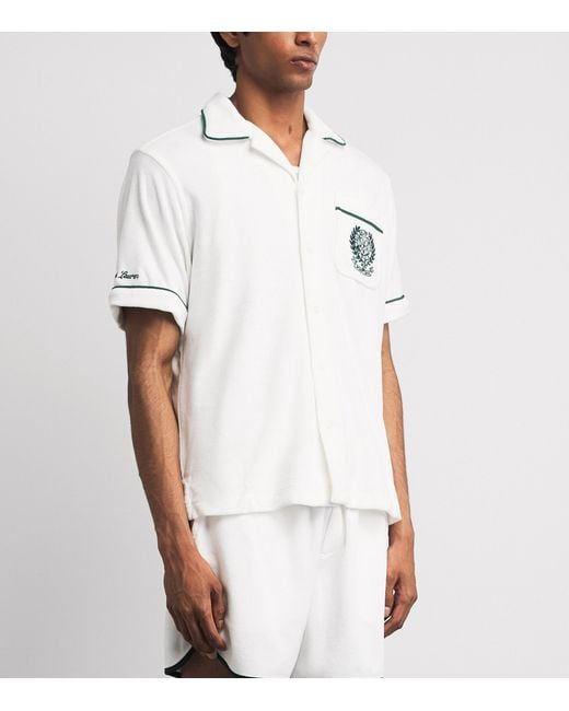 Polo Ralph Lauren White X Wimbledon Cotton Terry Shirt for men