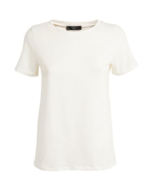 Weekend by Maxmara White Stretch-cotton T-shirt