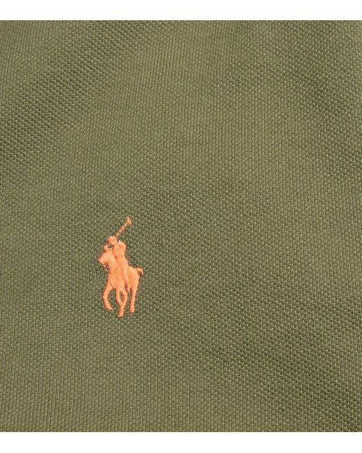 Polo Ralph Lauren Green Cotton Mesh Polo Pony Polo Shirt for men