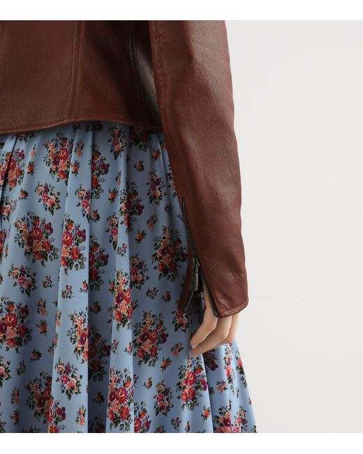 Dolce & Gabbana Brown Leather Jacket