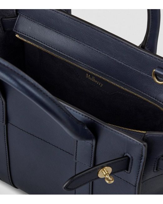 Mulberry Blue Mini Bayswater Cross-Body Bag