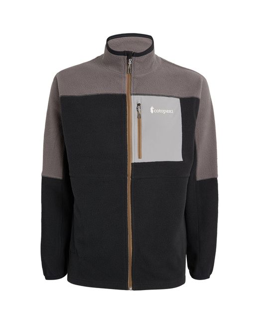 COTOPAXI Black Fleece Zip-up Abrazo Sweatshirt for men