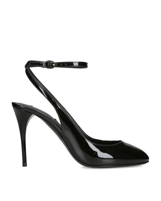 Alaïa Black Patent Leather Slingback Pumps 90