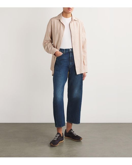 Mother Blue The Half-Pipe Wide-Leg Jeans