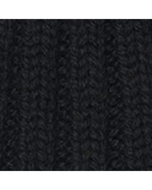 Burberry Black Wool Logo Beanie for men
