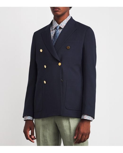 Paul Smith Blue Wool Blazer for men