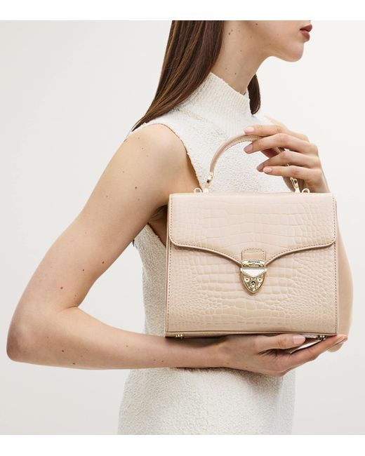 Aspinal Natural Mayfair Top-Handle Bag