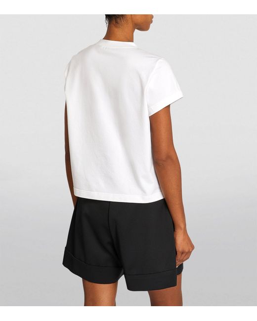 High Sport White Cotton-blend Raff T-shirt
