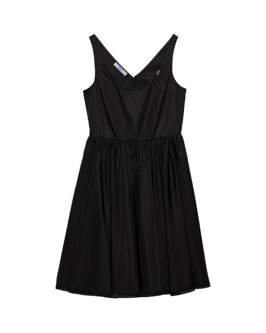 Prada Black Re-Nylon Mini Dress