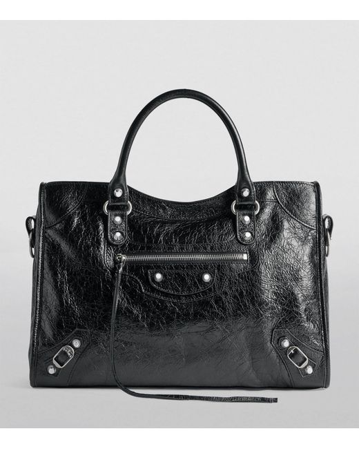 Balenciaga Black Medium Leather Le City Top-handle Bag