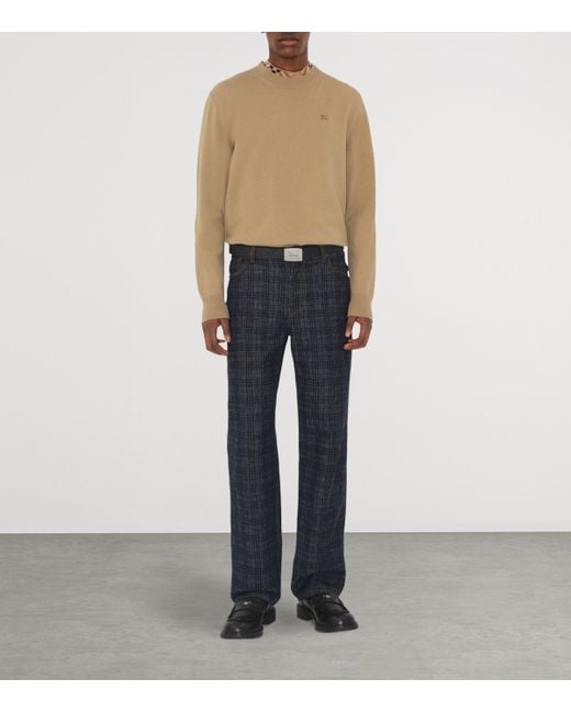 Burberry Natural Cashmere Blend Sweater for men
