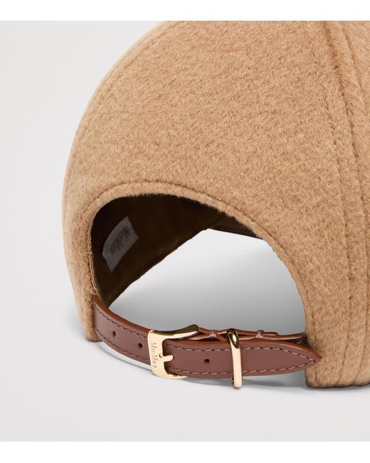 Max Mara Natural Cashmere Monogram Cap