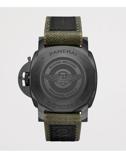 Panerai Gray Stainless Steel Submersible Marina Militare Watch for men
